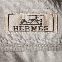 Hermès Grey/White Cotton Light Jacket S