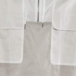 Hermès Grey/White Cotton Light Jacket S