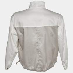 Hermès Grey/White Cotton Light Jacket S
