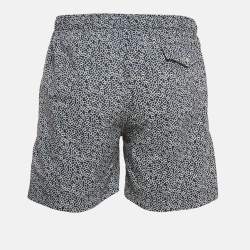 Hermes Blue Chain Print Nylon Swim Shorts L