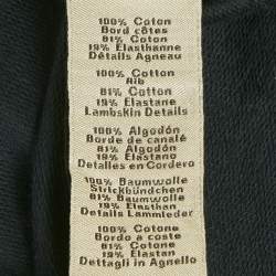 Hermès Dark Teal Blue Cotton Horse Applique Detail Crew Neck T-Shirt L