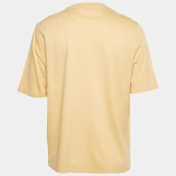 Hermès Yellow Printed Jersey Crewneck T-Shirt M