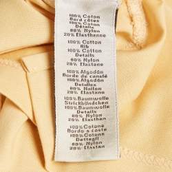 Hermès Yellow Printed Jersey Crewneck T-Shirt M