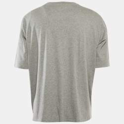 Hermes Grey Jersey Harnais en Gouache 3D T-Shirt XXL