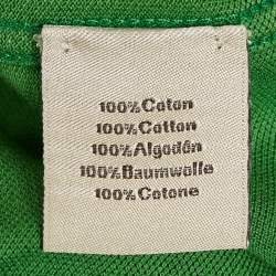 مملوكة مسبقًا Hermes Green Cotton Pique Crew Neck T-Shirt M