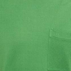 مملوكة مسبقًا Hermes Green Cotton Pique Crew Neck T-Shirt M
