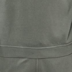 Pre Owned Hermes Green Cotton Run H Crewneck Sweatshirt & Joggers Set M