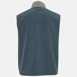 Pre Owned Hermes Grey Paneled Nylon Vest XXL