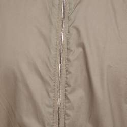 Pre Owned Hermès Orange/Grey Nylon Reversible Jacket L