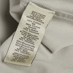 Pre Owned Hermès Grey Printed Jersey Crewneck T-Shirt XL