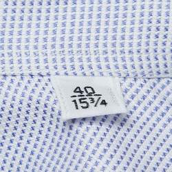مملوكة مسبقًا Hermes Blue Patterned Cotton Full Sleeve Shirt M