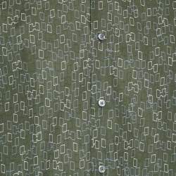 Pre Owned Hermes Green Printed Cotton Long Sleeve Shirt XL