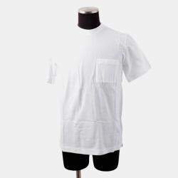 مملوكة مسبقًا Hermes Hembroidery Pocket T-Shirt Size S White  