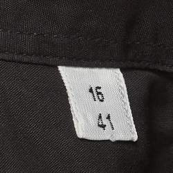 Pre Owned Hermes Black Cotton Long Sleeve Shirt L