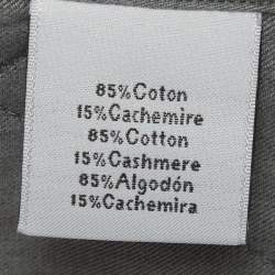 مملوكة مسبقًا Hermes Grey Diamond Quilted Cotton Button Down Shirt L