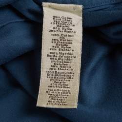 Pre Owned Hermès Blue Harnais en Gouache 3D Jersey Crewneck T-Shirt XXXL
