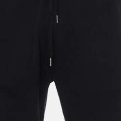 Pre Owned Hermes Black Jersey and Nylon Trim Run H Joggers L 