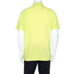 Hermes Fluorescent Cotton Pique Polo T Shirt XL 
