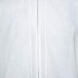Hermes White Cotton Bomber Jacket XS