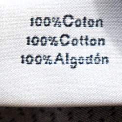 Pre Owned Hermes Purple Cotton Jacquard Long Sleeve Shirt L