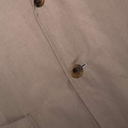 Hermes Dark Khaki Cotton Light Weight Two Buttoned Jacket XL 