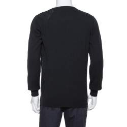 Hermes Black Spider Embroidered Cashmere Sweater L