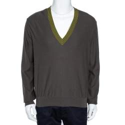 Hermes Grey Cashmere Sweater L
