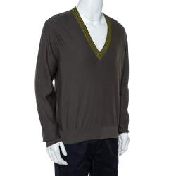 Hermes Grey Cashmere Sweater L