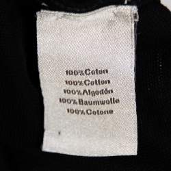 Pre Owned Hermès Black Cotton Pique Polo T-Shirt XXXL 