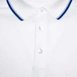 Pre Owned Hermès White Cotton Pique Polo T-Shirt 3XL 