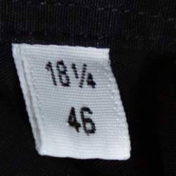 Pre Owned Hermes Black Cotton Button Front Long Sleeve Shirt 5XL