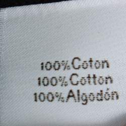 Pre Owned Hermes Black Cotton Button Front Long Sleeve Shirt 5XL