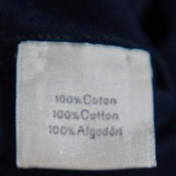 Hermes Navy Blue Cotton Pique Polo T Shirt XXL