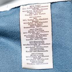 Hermes Blue Cotton Contrast Trim Detail Jogging Shorts XL