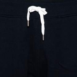 Hermes Black Cotton Contrast Trim Detail Jogging Shorts XL