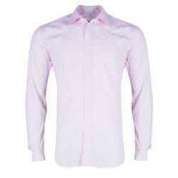 Hermes Men's Pink Straight Fit Poplin Shirt S