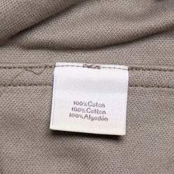 Pre Owned Hermès Olive Green Cotton Pique Polo T-Shirt XXL