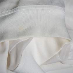 Pre Owned Hermes White Cotton Bomber Jacket XXXS