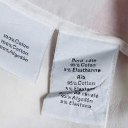 Pre Owned Hermes White Cotton Bomber Jacket XXXS