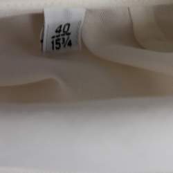 Pre Owned Hermes White Cotton Bomber Jacket XXXS