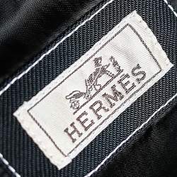 Hermes Navy Blue Fur & Twill Paneled Zipped Sleeveless Vest L