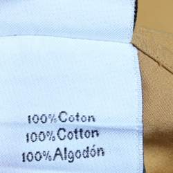 Hermes Mustard Yellow Cotton Button Front Shirt L