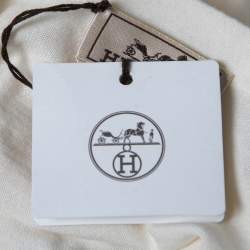 Hermes Cream Cashmere T-Shirt L