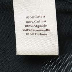 Pre Owned Hermes Black Cotton Pique Polo T-Shirt XS