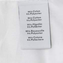 Hermes White Horse Patterned Cotton Button Front Shirt M