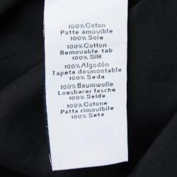 Hermes Black Cotton Button Front Shirt L