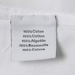 Hermes White Cotton Pique Crew Neck T-Shirt L