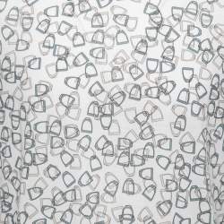 Pre Owned Hermes White Printed Cotton T-Shirt L