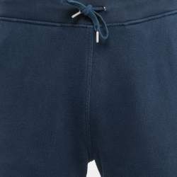 Hermes Blue Cotton Knit Side Stripe Track Pants M