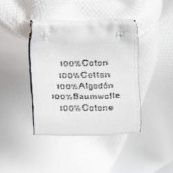 Hermes White Cotton Pique Crew Neck Half Sleeve T-Shirt XXL